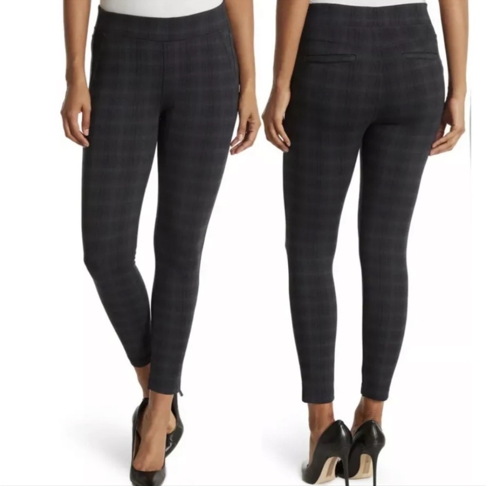 NWT LIVERPOOL Los Angeles Pull On Leggings in Night Sky Blue Plaid